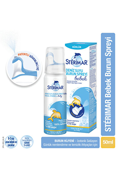 Sterimar Baby Pamper İzotonik Günlük Deniz Suyu Burun Spreyi 50 ml