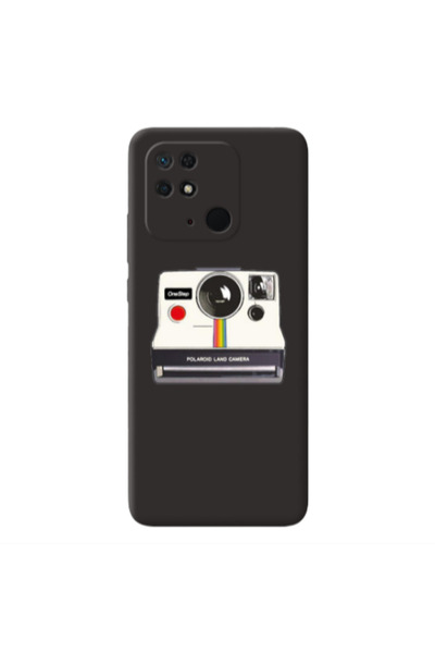 Other Xiaomi Redmi 10C Polaroid land camera Black Colored Silicone TPU Θήκη