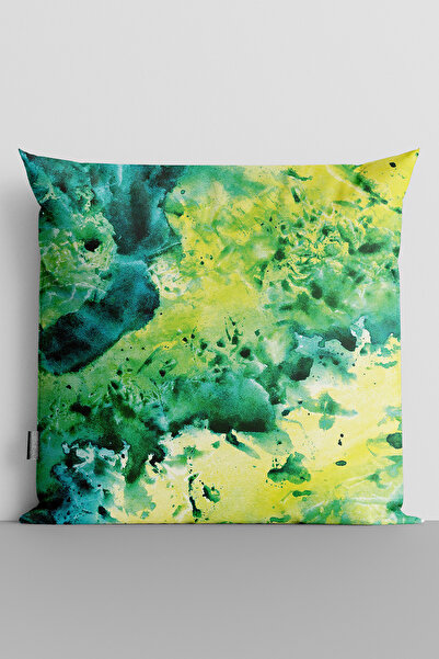 TicaretJet Watercolor Themed Double Sided Digital Printed Throw Pillow Cover ...