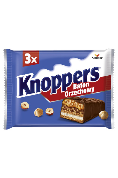 Knoppers Set 3 Batoane Knoppers, cu Nuci, 120g