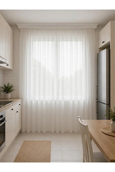 YAĞMUR PERDE EVİ MODERN GREK TÜL PERDE 1 X 2 PİLE