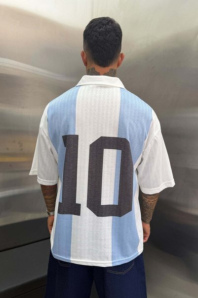 NOMARC Men's T-Shirt Forma Baby Blue Oversize