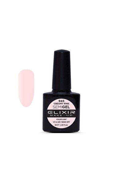 Elixir SEMI GEL (ΗΜΙΜΟΝΙΜΟ ΒΕΡΝΙΚΙ) - 945 (CREAMY Pink) 8ML