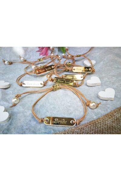 Handmade Βραχιόλι Χρυσό Καθρέφτης Νύφης