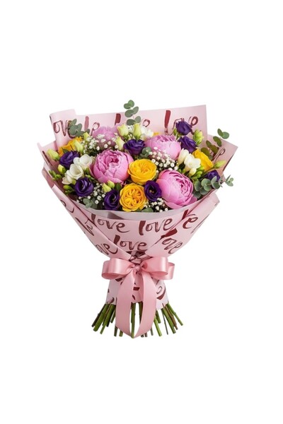 OEM Celofan pentru flori Plastic Roz 57x57 cm