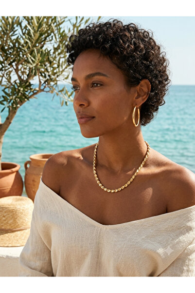 SoulSisco Jewellery Gold Pul Boncuk Kadın Kolye