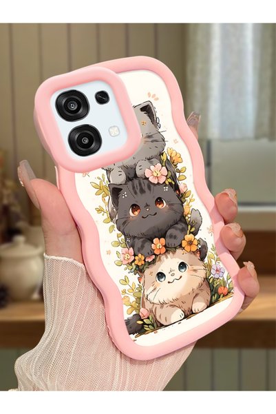 Hontinga Oppo F31 5g Compatible Case Camera Protector Pink Silicone Couple Ph...