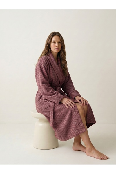 cottonparis Cotton Paris LOUVRE Serisi %100 Pamuklu Jakarlı Şal Yakalı Unisex...