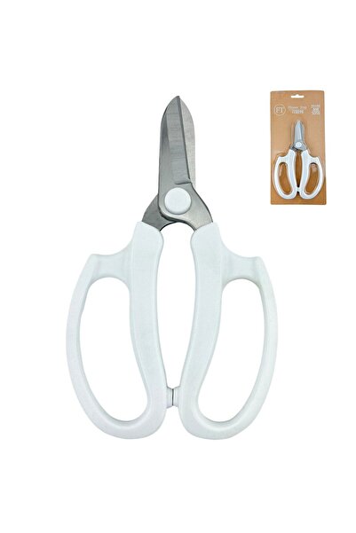 OEM Foarfece Florale Fier + Plastic Alb 17/10,5 cm