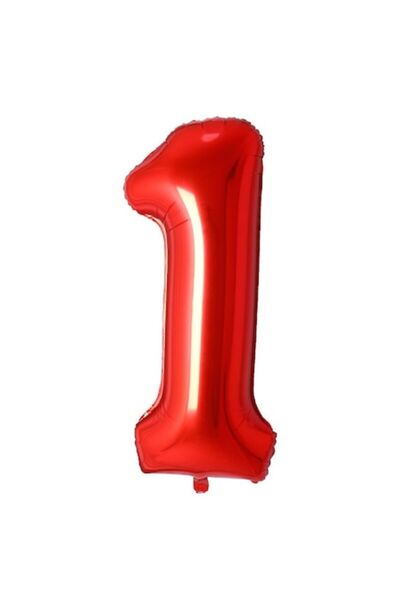 OEM Balon număr din folie, 102cm, Roșu