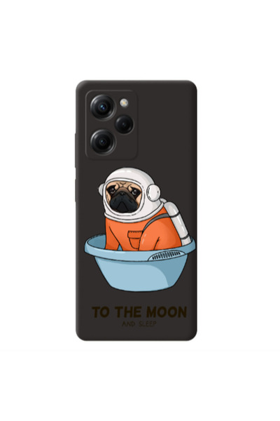 Other Xiaomi Poco X5 Pro To the moon Black Colored Silicone TPU Θήκη