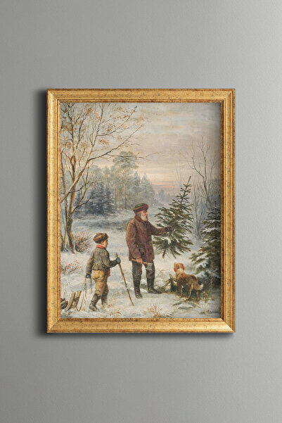 epiqart Before Christmas - Vintage Patterned Painting - Fine Model