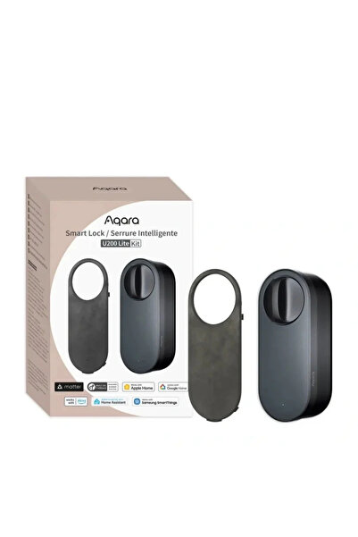 Aqara Kit Încuietoare Inteligentă U200 Lite Negru, Încuietoare Inteligentă Ma...