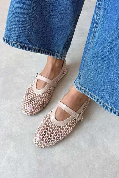 STRASWANS Sten Women's Mesh Detail Babet Ten