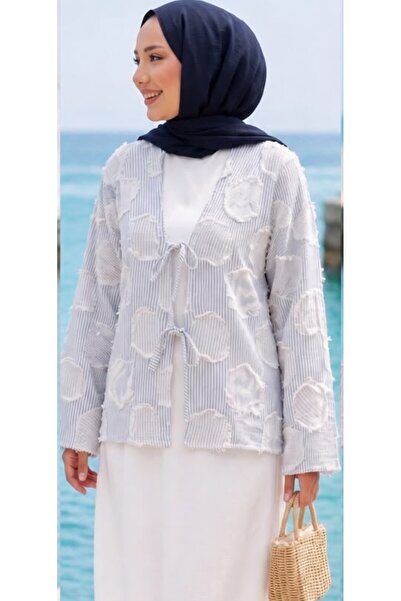 Genel Markalar Çizgili Kimono