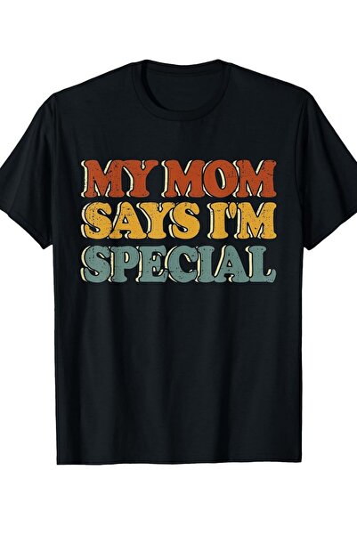 212Wear My Mom Says I'm Special T-Shirt Sons Daughters | Soft Retro Graphic T...