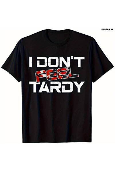 12 Teknoloji تي شيرت بتصميم مضحك بطباعة 'I Don't Feel Tardy'، قطن ثقيل الوزن ...