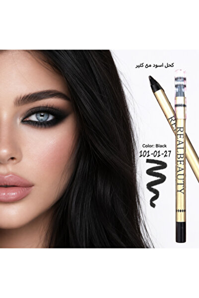 real beauty Black Creamy Kohl from Waterproof Eyeliner Pencil Lasts 24 Hours ...