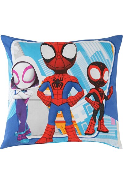 Yıldızan Edl Shop Licensed Dh Spidey and Friends Throw Pillow Multi-Colored C...