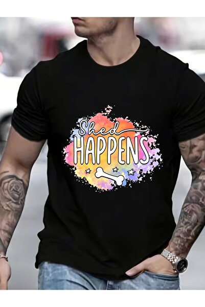 LİNA06 Shed Happens Stylish 180G T-Shirt Family Reunions & Company Team - Bui...
