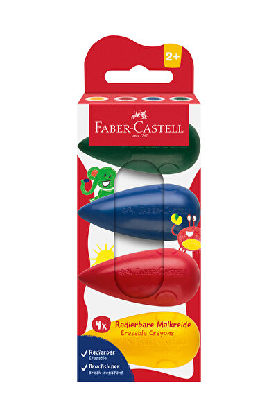 Faber Castell Little Creative Mum Boya 4'lü,Kolay Renklendirme,Ergonomik Gövd...