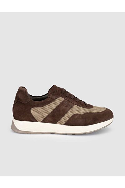 Cabani Brown Genuine Leather Men's Casual Sneaker