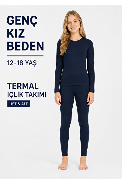 don-x |   Girl's School Thermal Suit Winter Cotton (Dark Blue)