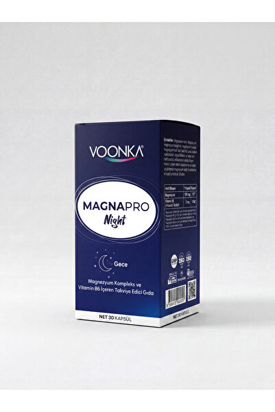 Voonka MagnaPro Night 30 Kapsül Magnezyum