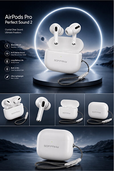 Soffany Pro Perfect Sound 2 Kablosuz Bluetooth Kulaklık TWS Wireless Earbuds ...