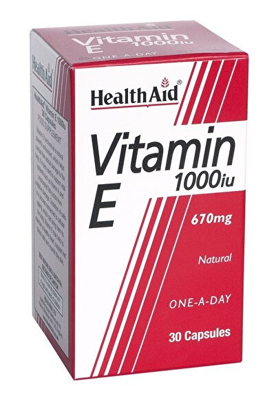 Health Aid Mega Vitamin E 1000IU, 30caps