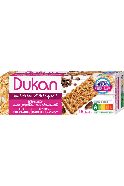 Dukan Μπισκότα Πίτουρου Βρώμης Με κομματάκια σοκολάτας 225g