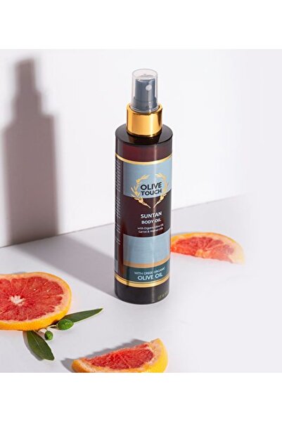 Olive Touch Λάδι Μαυρίσματος με βιολογικό Λάδι Ελιάς, καροτέλαιο και λάδι καρ...