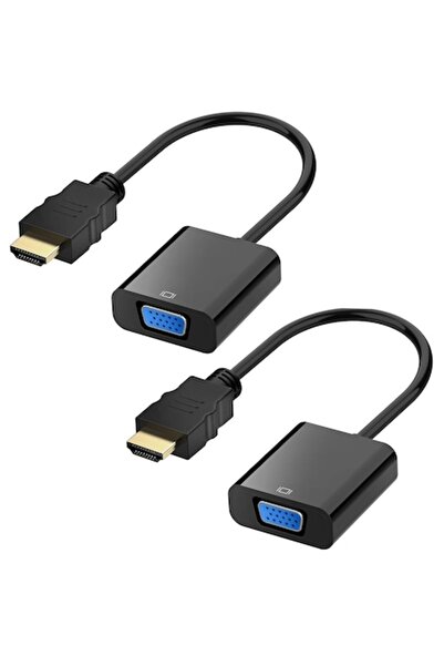Axroad Mall Adaptor convertor HDMI la VGA, Set de 2, HDMI tată la VGA mamă, 1...