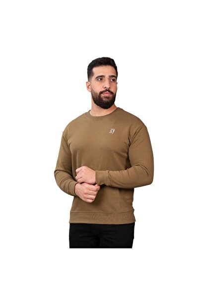 Giordano سويت شيرت رجالي قصة مريحة من قماش تيري الفرنسي
