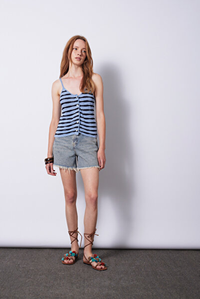 Nisan Lace-Detail Tricot T-Shirt