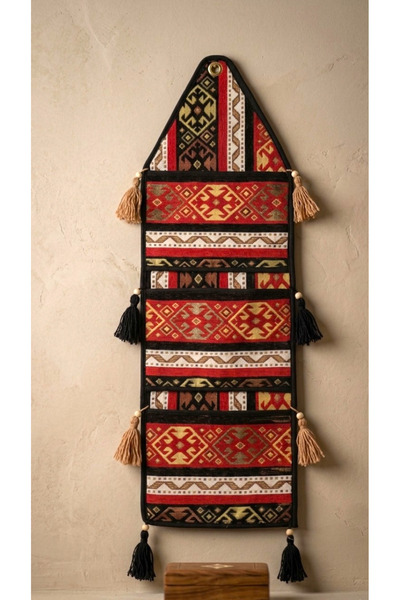 Soyoe Anatolian Motif Rustic Handmade Wall Organizer – Decorative Hanger with...