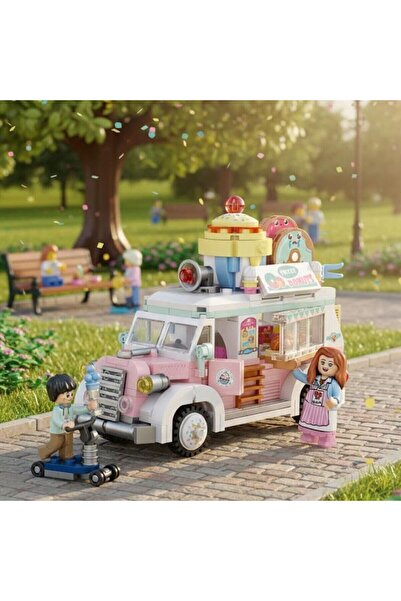Angel Of Life Lz1738 Loz Donut Cart Block Toy 583 Pieces