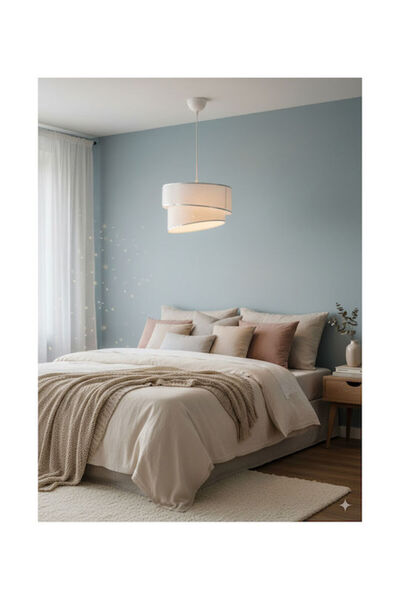 Other GloboStar Sonia Κρεμαστό Φωτιστικό Λευκό με Ντουί E27 30x30x90εκ.