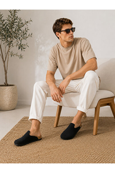 DİAMOND OUTLET Unisex Cork Sole Slippers Non-Slip Lightweight Daily Comfort S...