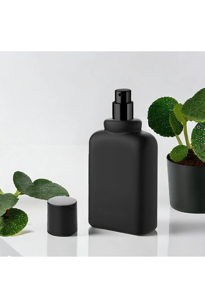 Felicita Fragrances Gent Siyah 50 ml Boş CAM Parfüm Şişesi, Boş Parfüm Şişesi...