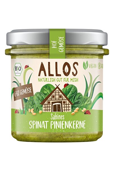 Allos Crema tartinabila cu spanac si samburi de pin fara gluten,
