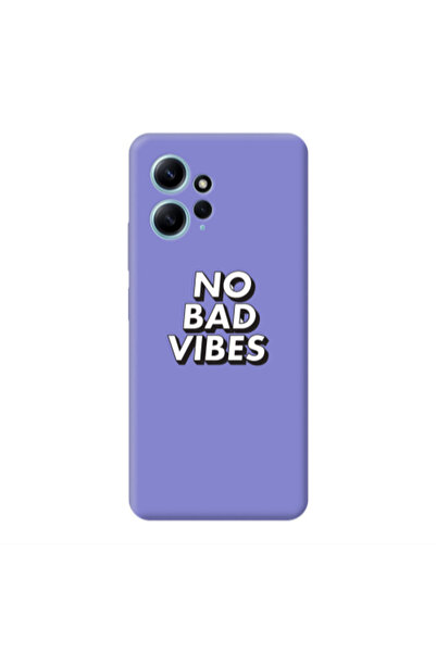 Other Xiaomi Redmi Note 12 4G No bad vibes Purple Colored Silicone TPU Θήκη