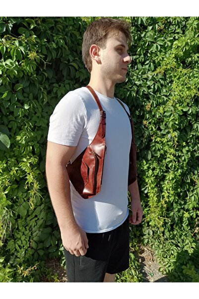 Capreolus Leather Hakiki deri organizer holster çanta bordo renk 1.sınıf kali...