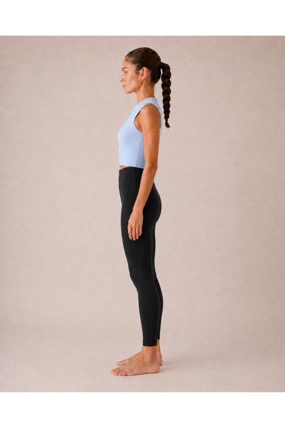 Tria Body Women's Zero Sleeve Crew Neck Crop Body |   Full Fit Sports Crop Athlete Top