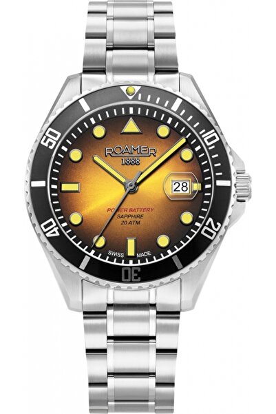 Roamer ceas bărbătesc 969845 41 95 20 — ceas sportiv de scufundări galben