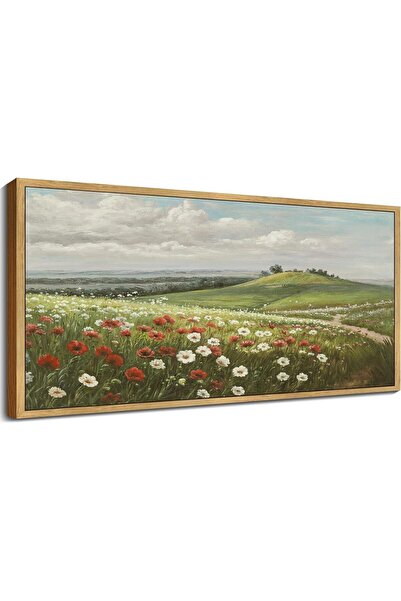 ALAYRA International Grassland Meadow Floral Landscape – Farmhouse Nature Pos...
