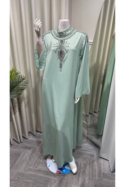 Jood Luxury Silver Embroidered Jalabiya with Stylish Cape