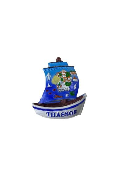 Tradesor Tουριστικό μαγνητάκι Souvenir - Σετ 12pcs - Resin Magnet - Thassos -...