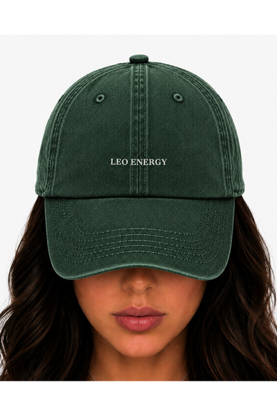 WeavedCo Leo Energy Embroidered Hat, Leo Sign Vintage Washed Baseball Cap (Le...