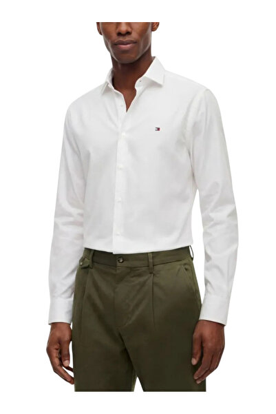 Tommy Hilfiger Ανδρικό Πουκάμισο Λευκό MW0MW43122-YBR